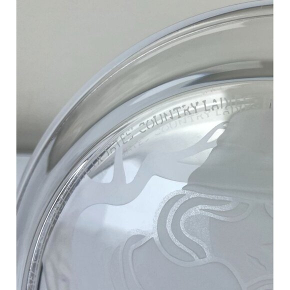 Vintage Lead Crystal Angelica by Michael Yates 793 Etched Plate, Morganstown - Picture 6 of 14